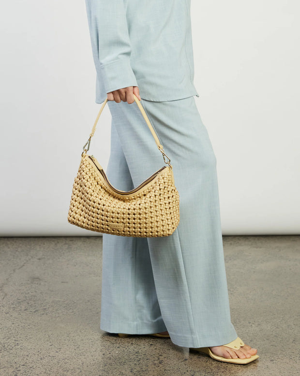 Claudia Crossbody Raffia Braid