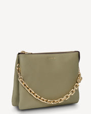 Matilda Crossbody Chunky Chain Eucalyptus