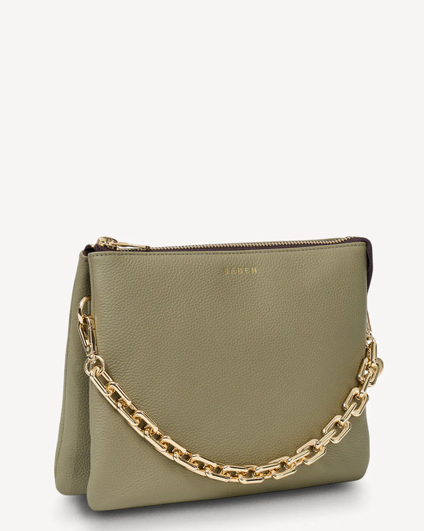 Matilda Crossbody Chunky Chain Eucalyptus