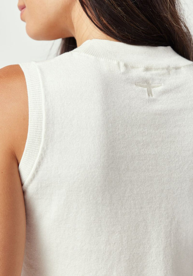 Womens Arlee Singlet White Linen 100358Vn