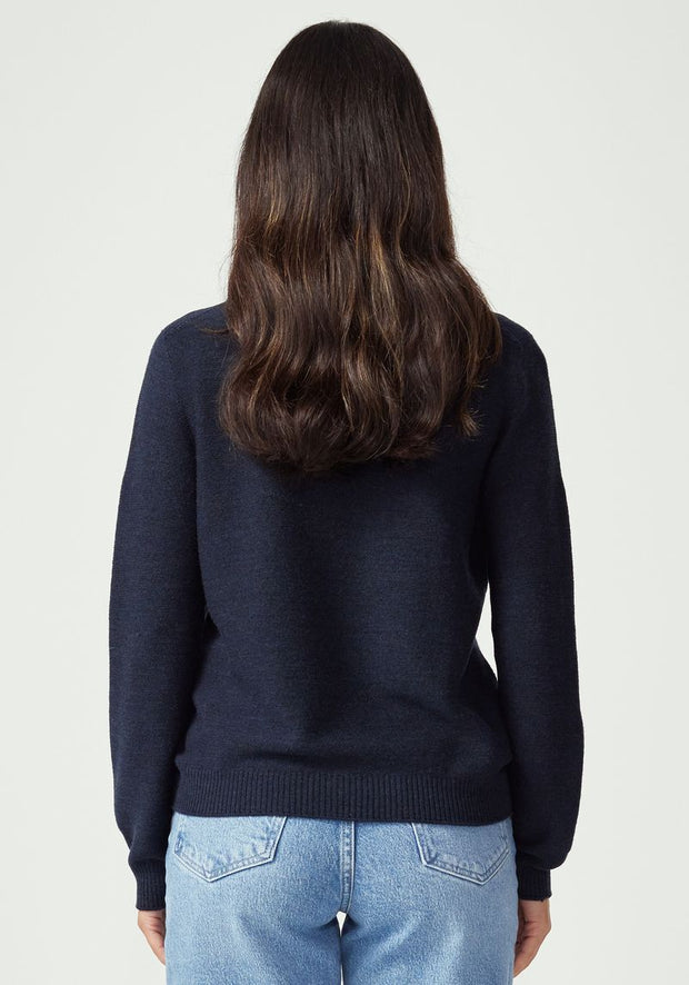 Womens Stitch Sweater  Dark Navy 1859