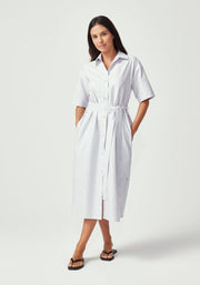Womens Manon Dress Lilac Green Stripe 600191