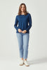 Womens Essential Crew Deep Lake 6874