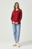 Womens Essential Crew Bordeaux 6874
