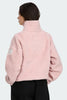 Womens Simcoe Zip Up Fleece Sweater Jacket Bloom Pink White Disc  1101WW