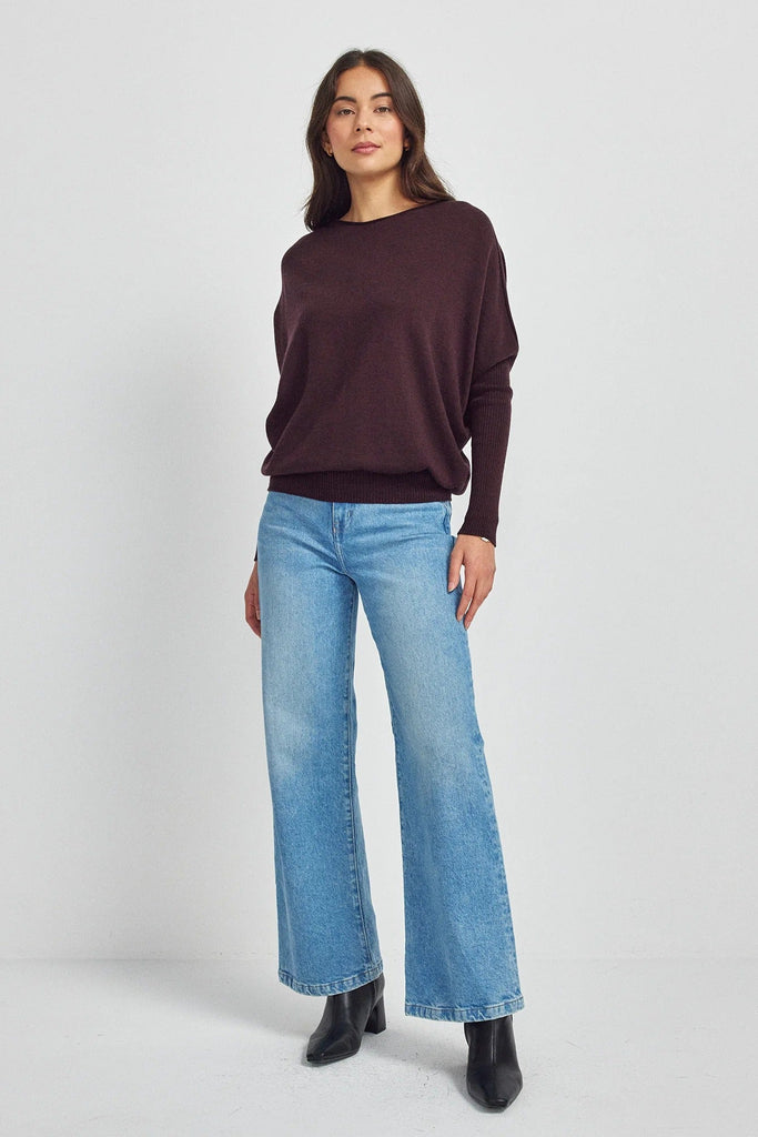 Womens Mira Sweater Noirberry 1997