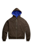 Mens Fuse Reversible Hoodie Bistro Brown/Azurite Blue  1508M