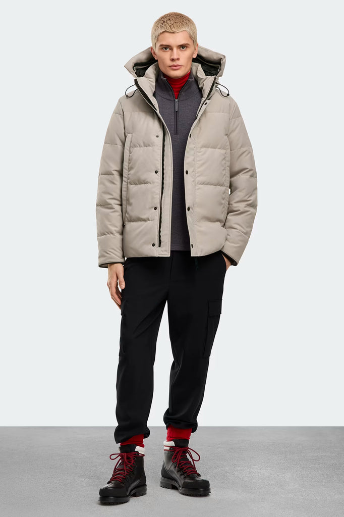 Mens Wyndham Parka CR  Black Label  Limestone 2048MB