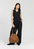 Carter Tote  Tan + Tan Chain Print