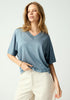 Womens Camille V Tee Moonstone 100110VN