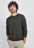Mens Miles Crew Sweater Deep Forest/Ecru 100184