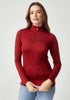 Womens Mountainsilk Half Zip Bordeaux 6742