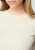 Womens Belle Knit Tee Oat Milk 100356