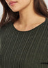 Womens Ella Rib Top Forest 100410