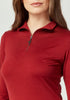 Womens Mountainsilk Half Zip Bordeaux 6742