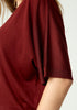 Womens Camille V Tee Scarlet Rust 100110VN