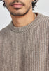 Mens Carson Sweater Totara/Ecru 100404