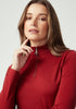 Womens Mountainsilk Half Zip Bordeaux 6742