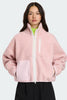Womens Simcoe Zip Up Fleece Sweater Jacket Bloom Pink White Disc  1101WW