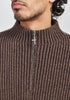 Mens Tanner Half Zip Punga/Chocolate 100406