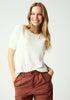 Womens Maelyn Tee White Linen 100466