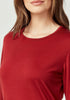 Womens Essential Crew Bordeaux 6874