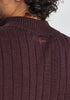 Mens Finn Merino Zip Sweater Noirberry 100083