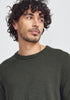 Mens Miles Crew Sweater Deep Forest/Ecru 100184