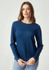 Womens Essential Crew Deep Lake 6874