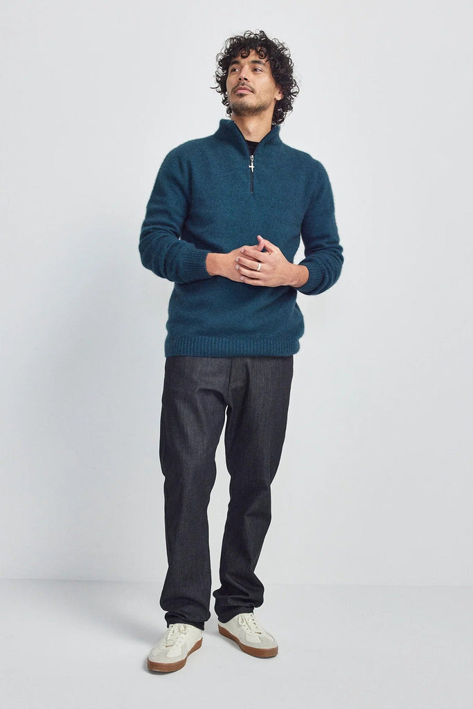 Mens Estuary Half Zip  Deep Teal/Slate 1500