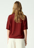 Womens Camille V Tee Scarlet Rust 100110VN
