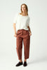 Womens Maelyn Tee White Linen 100466