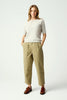 Womens Belle Knit Tee Oat Milk 100356