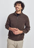 Mens Tanner Half Zip Punga/Chocolate 100406