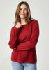 Womens Essential Crew Bordeaux 6874
