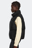 Womens Fallon Puffer Vest Tonal Disc Black 1754WT