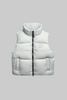 Womens Fallon Puffer Vest Tonal Disc Lunar Frost  1754WT