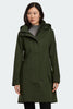 Womens Cardero Rain Jacket Black Disc Moss Khaki 5636WB