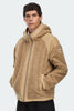 Mens Alberni Reversible Fleece Bomber Desert Sand/Desert Sand 7067M