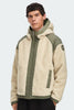 Mens Alberni Reversible Fleece Bomber Light Tan/ Smokey Sage 7067M