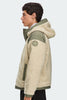 Mens Alberni Reversible Fleece Bomber Light Tan/ Smokey Sage 7067M