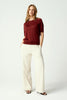 Womens Tenera Knit Tee Scarlet Rust 10001VN