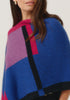 Womens Empress Poncho Dusty Blue/Lupin Multi Multi 1677