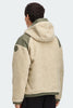 Mens Alberni Reversible Fleece Bomber Light Tan/ Smokey Sage 7067M