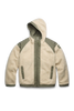 Mens Alberni Reversible Fleece Bomber Light Tan/ Smokey Sage 7067M
