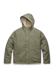 Mens Alberni Reversible Fleece Bomber Light Tan/ Smokey Sage 7067M