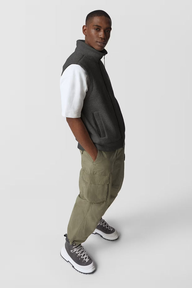 Mens Mersey Fleece Vest HUMANATURE Quarry Grey 7052MB