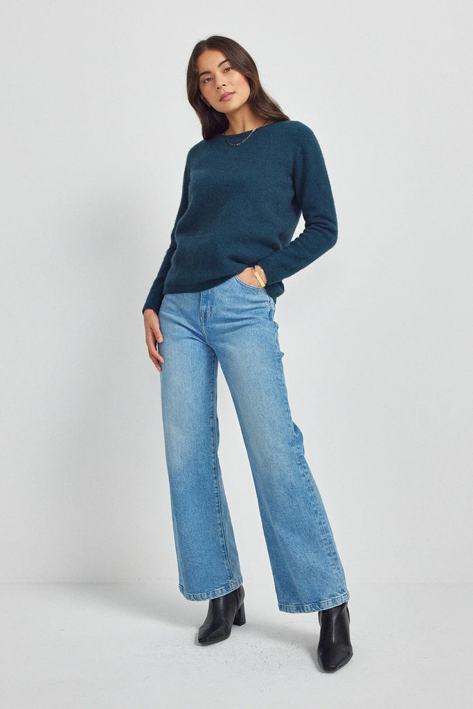 Womens Michelle Sweater Deep Teal 100449