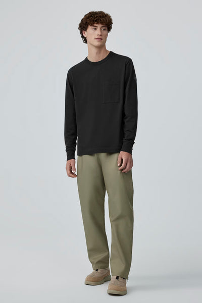 Mens Gladstone Long Sleeve T-Shirt Black  1402MT