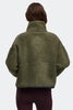 Womens Simcoe Zip Up Fleece Sweater Jacket Black Label Smokey Sage